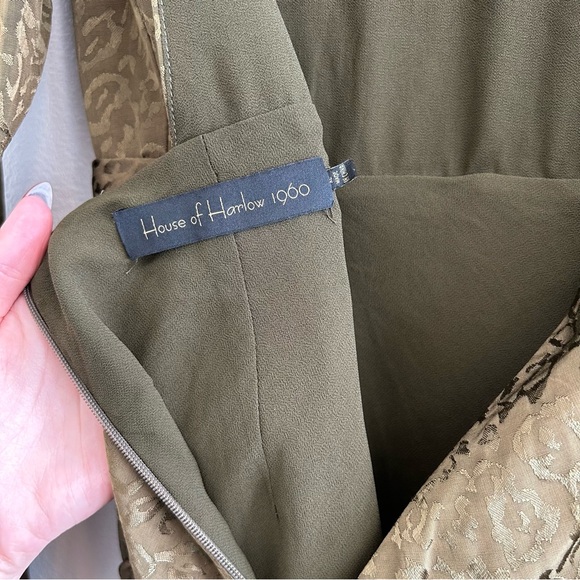 House of Harlow 1960 x Revolve Chianni Mini Dress in Olive Green - Picture 9 of 9